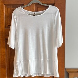 Talbots Elegant White Women's Top Size XL